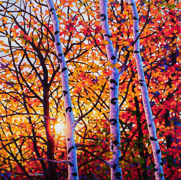 A New Leaf 36" by 36" and 48" by 48" Diptych