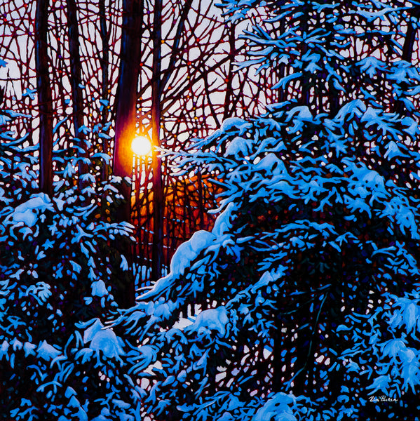 Sunset Blues 30" by 30"