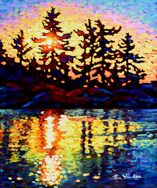 *ORIGINAL OIL* Basking in the Glow 10" by 12"