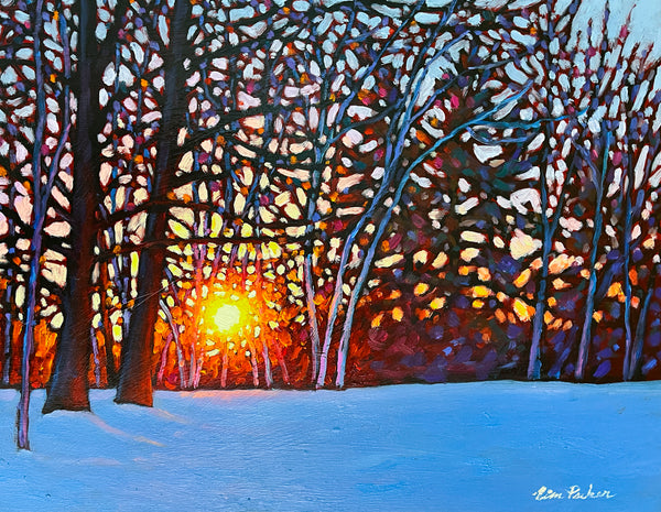 *ORIGINAL OIL* Blue Serenity 11" by 14"