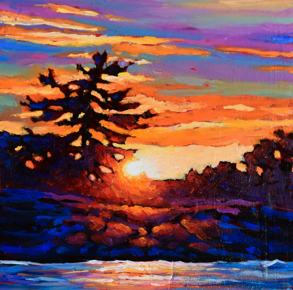 *ORIGINAL OIL* Born of Light 8" by 8"